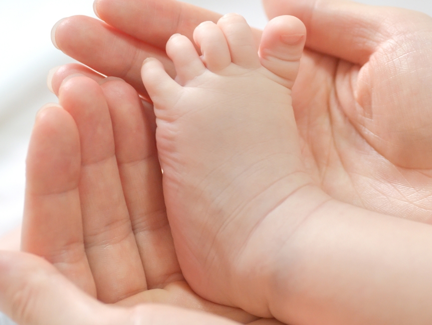 Hands And Baby Foot